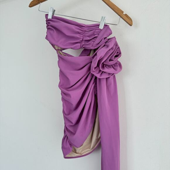 Bahia Maria Mia Mini Dress Small Orchid Lilac Hot Girl Night Out Glam Statement - Picture 2 of 13